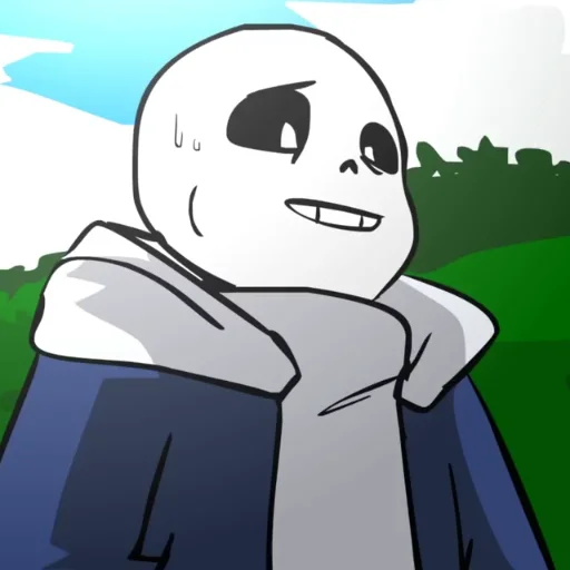 Sticker •/ Sans /• by : @Undertale_Stickers - 4
