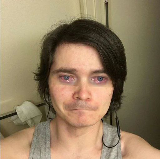 human face person wall