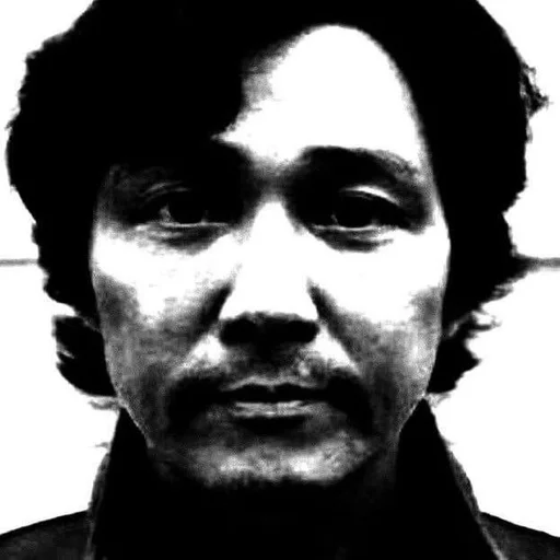 human face portrait black and white