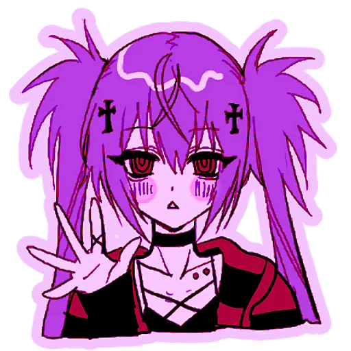 Ультрамариновая-тян 2 @Nyasticks - 