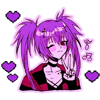 Sticker Ультрамариновая-тян 2 @Nyasticks - 2