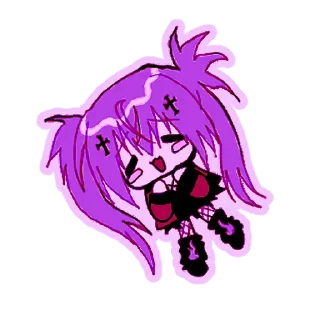 Sticker Ультрамариновая-тян 2 @Nyasticks - 0