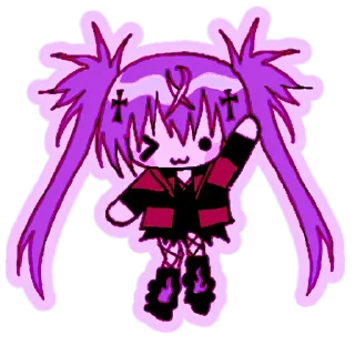 Sticker Ультрамариновая-тян 2 @Nyasticks - 10