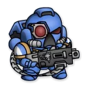 Sticker Ultramarines 40K Chibi - 11