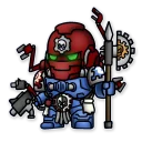 Sticker Ultramarines 40K Chibi - 3