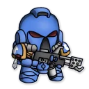 Sticker Ultramarines 40K Chibi - 4