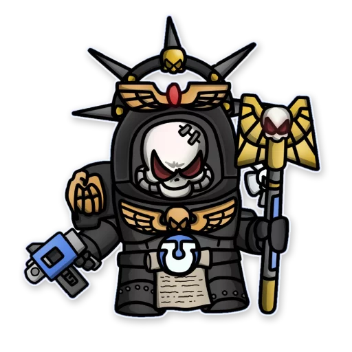 Sticker Ultramarines 40K Chibi - 6