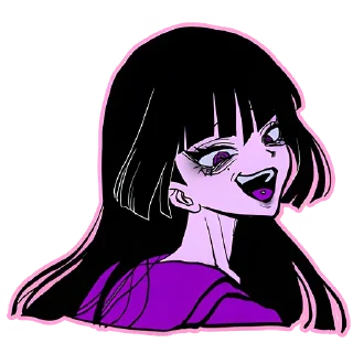 Sticker Ультрамариновая-тян @nyasticks - 2