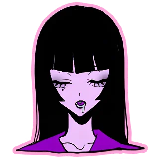 Sticker Ультрамариновая-тян @nyasticks - 8