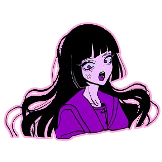 Sticker Ультрамариновая-тян @nyasticks - 3