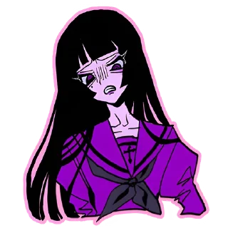 Sticker Ультрамариновая-тян @nyasticks - 1