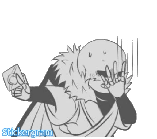 Стикер Undertalecharisk - 1