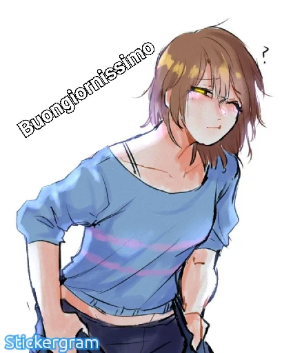 Стикер Undertalecharisk - 1