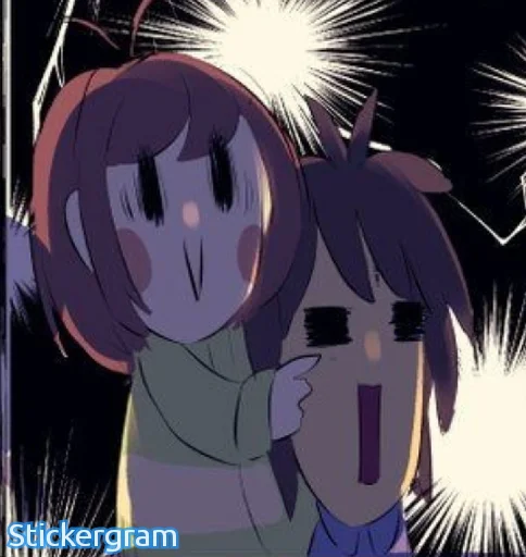 Стикер Undertalecharisk - 1