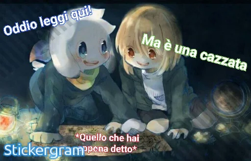 Стикер Undertalecharisk - 1