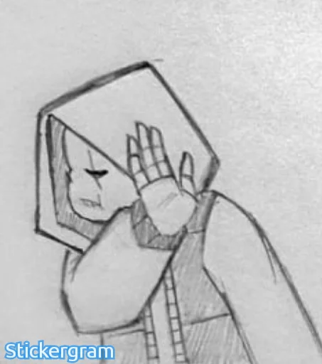 Стикер Undertalecharisk - 1