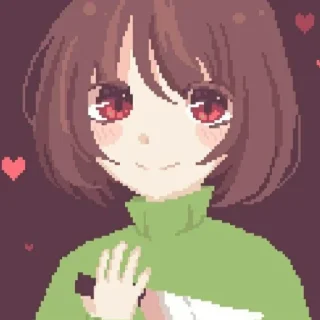 Sticker 𝙘𝙝𝙖𝙧𝙖!! =) :: @stickers_undertale - 2