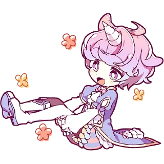Sticker Принц Единорог @Nyasticks - 2