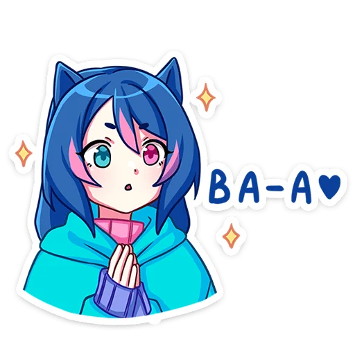 Sticker UnyaNyasticks - 1