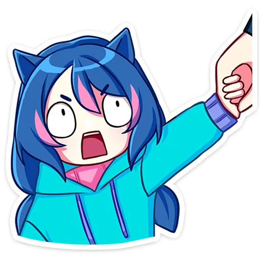 Sticker UnyaNyasticks - 1