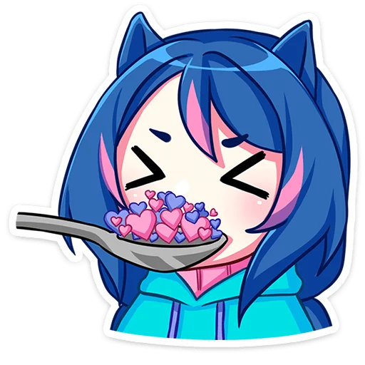 Sticker UnyaNyasticks - 1