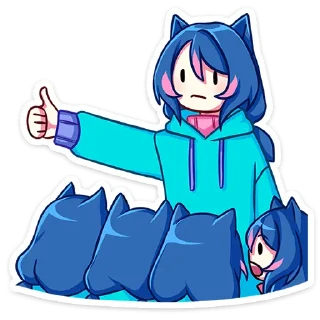 Sticker Уня @Nyasticks - 4