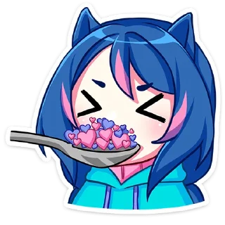 Sticker Уня @Nyasticks - 2