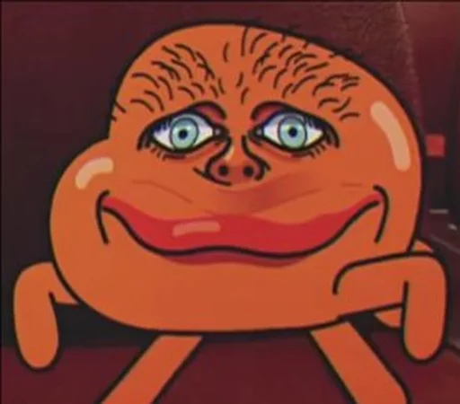 Упоротые Мультфильмы @stickerus - человеческое лицо