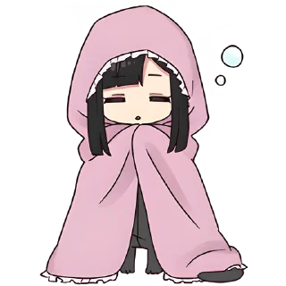 Стикер Юрудура-тян 10 @Nyasticks - 9