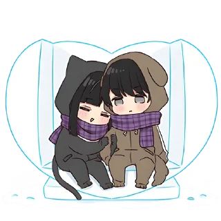 Стикер Юрудура-тян 10 @Nyasticks - 5