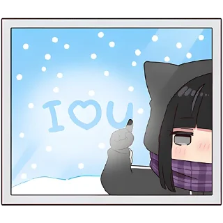 Стикер Юрудура-тян 10 @Nyasticks - 0