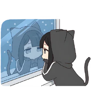 Стикер Юрудура-тян 10 @Nyasticks - 3