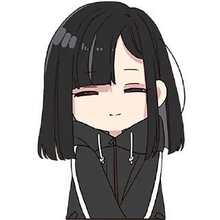 Стикер Юрудура-тян 6 @Nyasticks - 3