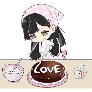 Стикер Юрудура-тян 6 @Nyasticks - 11