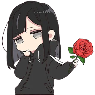 Стикер Юрудура-тян 6 @Nyasticks - 9