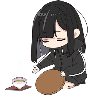 Стикер Юрудура-тян 6 @Nyasticks - 2