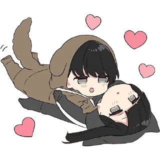 Стикер Юрудура-кун 5 @Nyasticks - 4