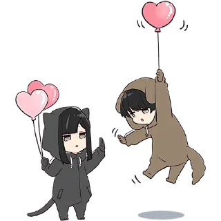 Стикер Юрудура-кун 5 @Nyasticks - 5