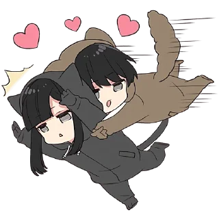 Стикер Юрудура-кун 5 @Nyasticks - 1