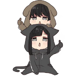 Стикер Юрудура-кун (В2) @Nyasticks - 5