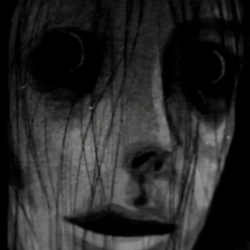 sketch black and white closeup