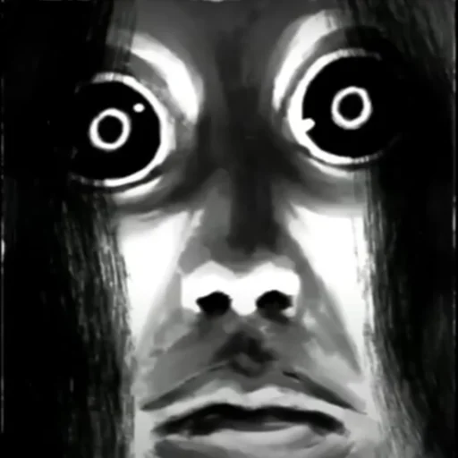 эскиз черно-белый ужас