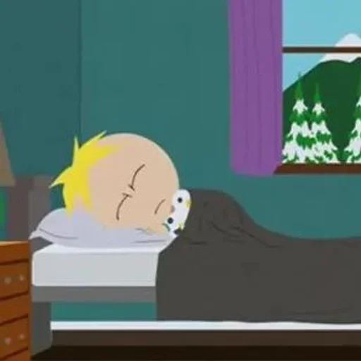 мультфильм кровать комнатный