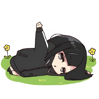 Sticker Юрудура-тян 3 @Nyasticks - 1