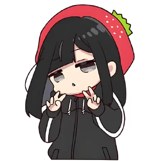 Sticker Юрудура-тян 3 @Nyasticks - 11