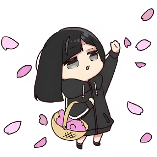 Sticker Юрудура-тян 3 @Nyasticks - 3