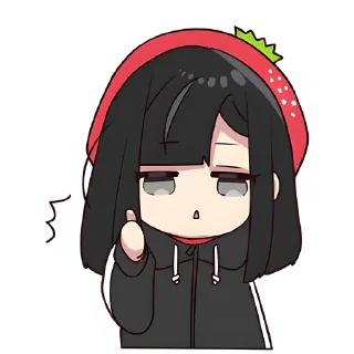 Sticker Юрудура-тян 3 @Nyasticks - 8