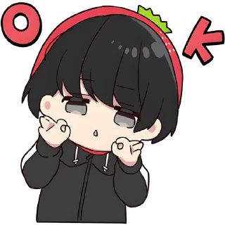 Стикер Юрудура-кун 3 @Nyasticks - 7