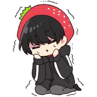 Стикер Юрудура-кун 3 @Nyasticks - 8