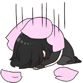 Стикер Юрудура-кун 3 @Nyasticks - 5